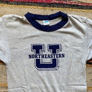 Vintage Northeastern University Ringer T-Shirt